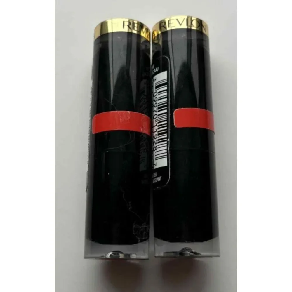 Revlon Super Lustrous Shine Lipstick 023 Glaring Red Lot of 2